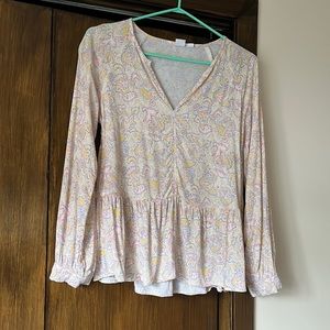 Gap printed pastel top
